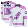 Maillot de Hockey Carolina Hurricanes Personnaliser Fanatics Hockey Fights Cancer Practice 2024-25 Blanc - Enfant Maillot de Hockey Carolina Hurricanes Personnaliser Fanatics Hockey Fights Cancer Practice 2024-25 Blanc - Enfant